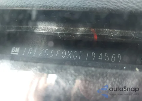 2012 Chevrolet Malibu 1Lt z USA, uszkodzony, nr VIN 1G1ZC5E08CF194369